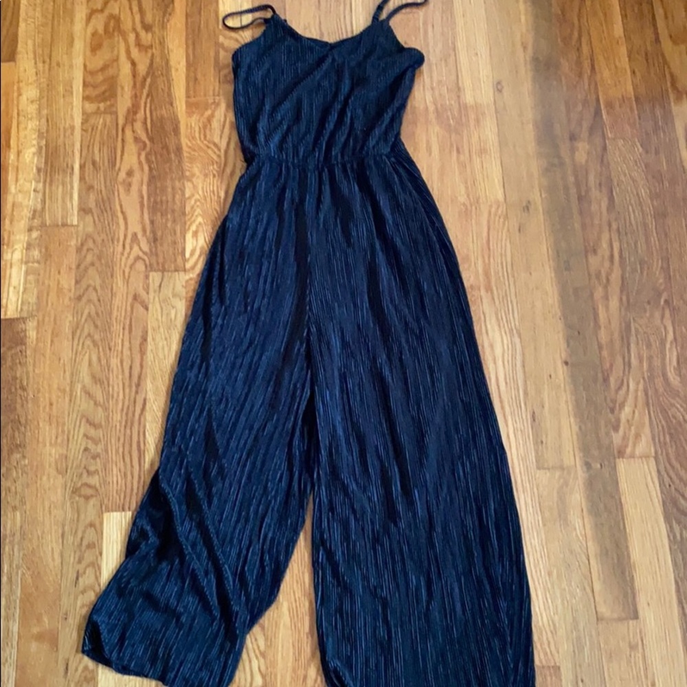 Black Pleated Jumpsuit